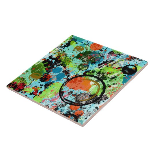 Nahrungsbekämpfung Graffiti Abstrakt Fliese (Seite)