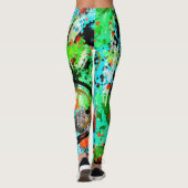 Nahrungsbekämpfung Graffiti Abstrakt Leggings (Rückseite)
