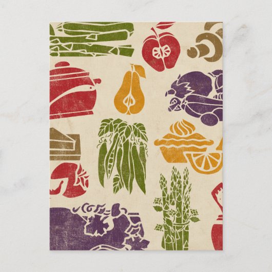 Nahrungsfeier Rezept Postkarte (Vorderseite)