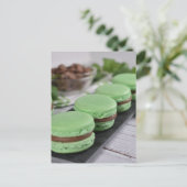 Nahrungsfotografie Schokoladenkekse Macaron-Cookie Postkarte (Stehend Vorderseite)