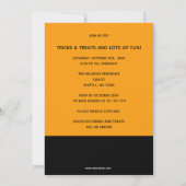 Nahrungsgetränk und Hexenbrauen-Halloween-Party Einladung (Rückseite)