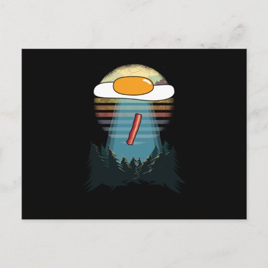 Nahrungsmittel Liebhaber Feinschmecker Alien Hühne Postkarte (Vorderseite)