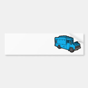 Nahrungsmittel-LKW: Grundlegend (blau) Autoaufkleber