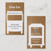 Nahrungsmittel-LKW-Visitenkarte-Schablone Visitenkarte (Vorne/Hinten)