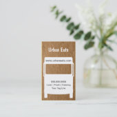 Nahrungsmittel-LKW-Visitenkarte-Schablone Visitenkarte (Stehend Vorderseite)