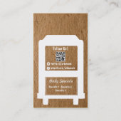 Nahrungsmittel-LKW-Visitenkarte-Schablone Visitenkarte (Rückseite)