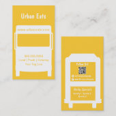 Nahrungsmittel-LKW-Visitenkarte-Schablone Visitenkarte (Vorne/Hinten)