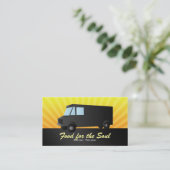 Nahrungsmittel-LKW-Visitenkarten Visitenkarte (Stehend Vorderseite)