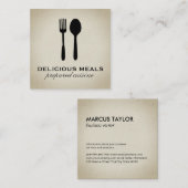 Nahrungsmittel Quadratische Visitenkarte (Vorne/Hinten)