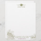 Nahrungsmittel- u. Getränkmeisterstück. Trauben Briefkopf (Vorne/Hinten)