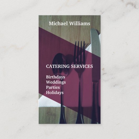 Nahrungsmittel- und Getränkeindustrie Visitenkarte (Vorderseite)