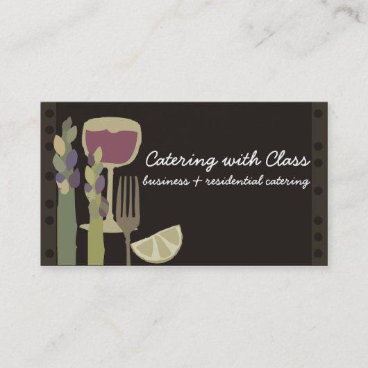 Nahrungsmittel- und visitenkarte (Vorderseite)