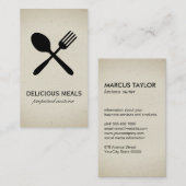 Nahrungsmittel Visitenkarte (Vorne/Hinten)