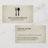 Nahrungsmittel Visitenkarte (Vorne/Hinten)