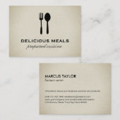 Nahrungsmittel Visitenkarte (Vorne/Hinten)