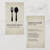 Nahrungsmittel Visitenkarte (Vorne/Hinten)