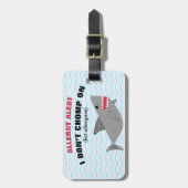 Nahrungsmittelallergie-Alarm-Haifisch-Umbau für Gepäckanhänger (Vorderseite vertikal)