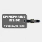 Nahrungsmittelallergie-Alarm-Haifisch-Umbau für Gepäckanhänger (Rückseite horizontal)