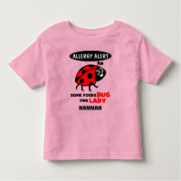 Nahrungsmittelallergie-Alarm-Marienkäfer-Shirt