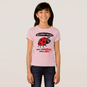 Nahrungsmittelallergie-Alarm-Marienkäfer-Shirt Kleinkind T-shirt (Vorne ganz)