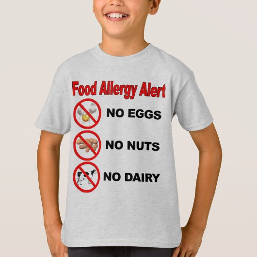 Nahrungsmittelallergie-Alarm T-Shirt (Vorderseite)