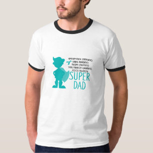 Nahrungsmittelallergie-SuperVater-aquamarine T-Shirt
