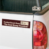 NahrungsmittelBriefmarken-Präsident Obama Autoaufkleber (Auf Lkw)