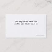 NahrungsmittelerdbeerVisitenkarten Visitenkarte (Rückseite)