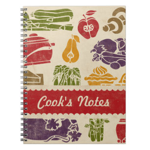 Nahrungsmittelfeier-personalisiertes Notizbuch Notizblock