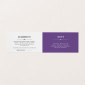 Nahrungsmittelgekritzel - lila selbst gemachter visitenkarten (Innenseite Aufgefaltet)