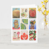 Nahrungsmittelherausforderungs-Montage Karte (Gelbe Blume)