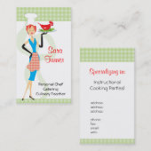 NahrungsmittelKoch, der Geschäfts-Karte kocht Visitenkarte (Vorne/Hinten)