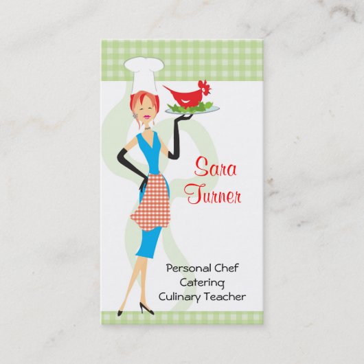 NahrungsmittelKoch, der Geschäfts-Karte kocht Visitenkarte (Vorderseite)