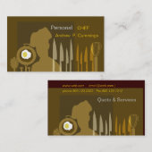 NahrungsmittelKoch, der scharfes Visitenkarte (Vorne/Hinten)