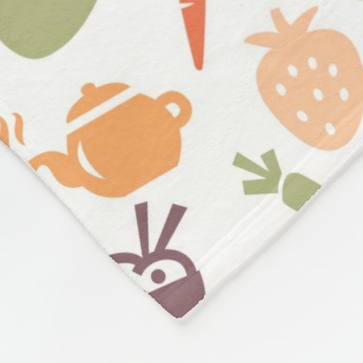 Nahrungsmittelmuster 2 fleecedecke (Ecke)