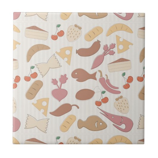 Nahrungsmittelmuster 2 fliese (Vorderseite)