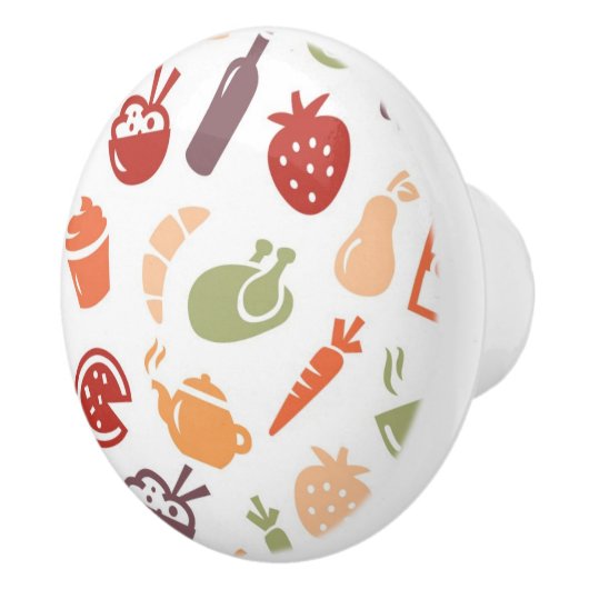 Nahrungsmittelmuster 2 keramikknauf (Rechts)