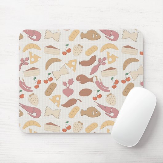 Nahrungsmittelmuster 2 mousepad (Mit Mouse)