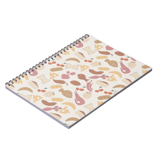 Nahrungsmittelmuster 2 notizblock (Linke Seite)