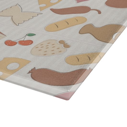 Nahrungsmittelmuster 2 schneidebrett (Ecke)