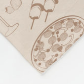 Nahrungsmittelmuster 3 fleecedecke (Ecke)