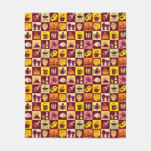 Nahrungsmittelmuster 3 fleecedecke (Vorderseite)