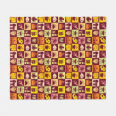 Nahrungsmittelmuster 3 fleecedecke (Vorderseite (Horizontal))