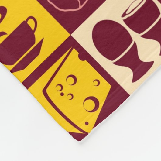 Nahrungsmittelmuster 3 fleecedecke (Ecke)