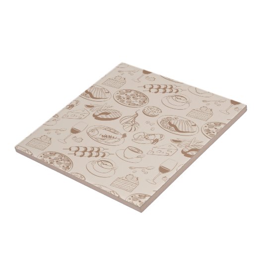 Nahrungsmittelmuster 3 fliese (Seite)