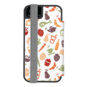 Nahrungsmittelmuster 3 incipio iPhone Geldbeutel-Hülle (Folio Rückseite)
