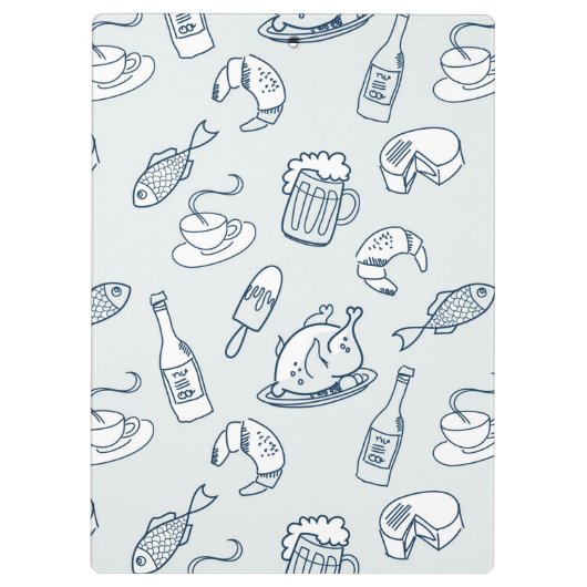 Nahrungsmittelmuster 3 klemmbrett (Rückseite)