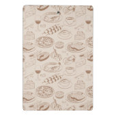 Nahrungsmittelmuster 3 mini klemmbrett (Rückseite)