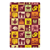 Nahrungsmittelmuster 3 mini klemmbrett (Rückseite)