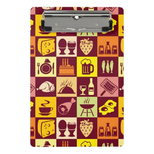 Nahrungsmittelmuster 3 mini klemmbrett (Vorderseite)